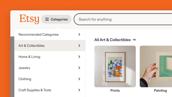 Etsy Global Nav Design